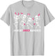 Pink Ribbon Breast Cancer Awareness Skeleton Women Men Kids T-Shirt - T-Shirt | Ash