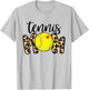 Tennis Mom Leopard Funny Tennis Mom Mother's Day 2021 T-Shirt - T-Shirt | Ash