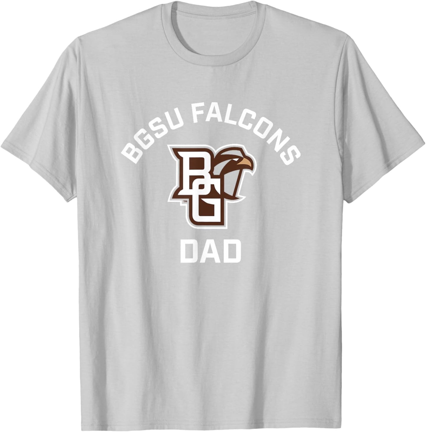 Bowling Green BGSU Falcons Arched Dad T-Shirt - T-Shirt | Ash