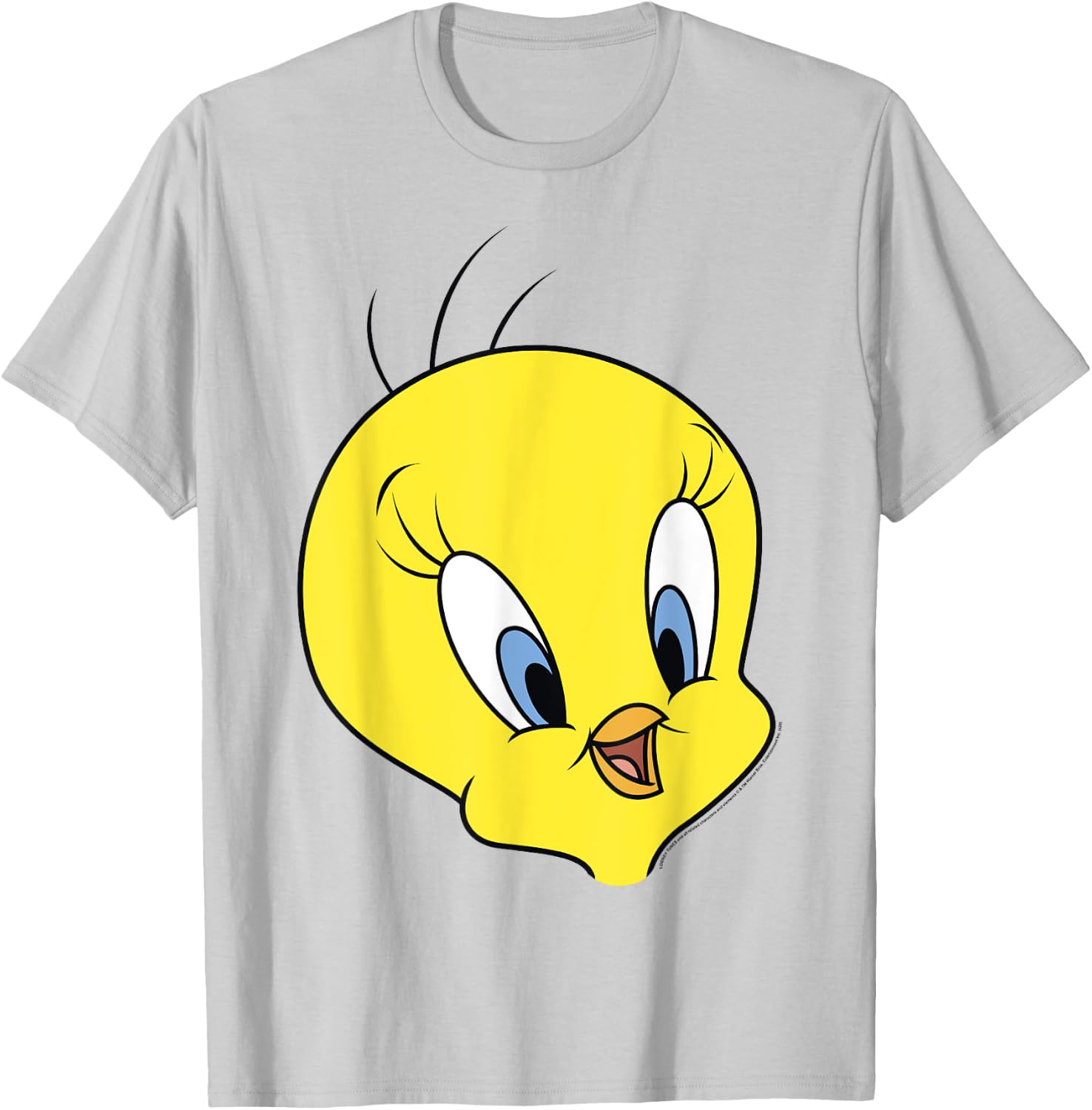 Looney Tunes Tweety Bird Big Face T-Shirt - T-Shirt | Ash