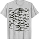 Tiger Print Stripes Animal Cute Easy Halloween Costume T-Shirt - T-Shirt | Ash