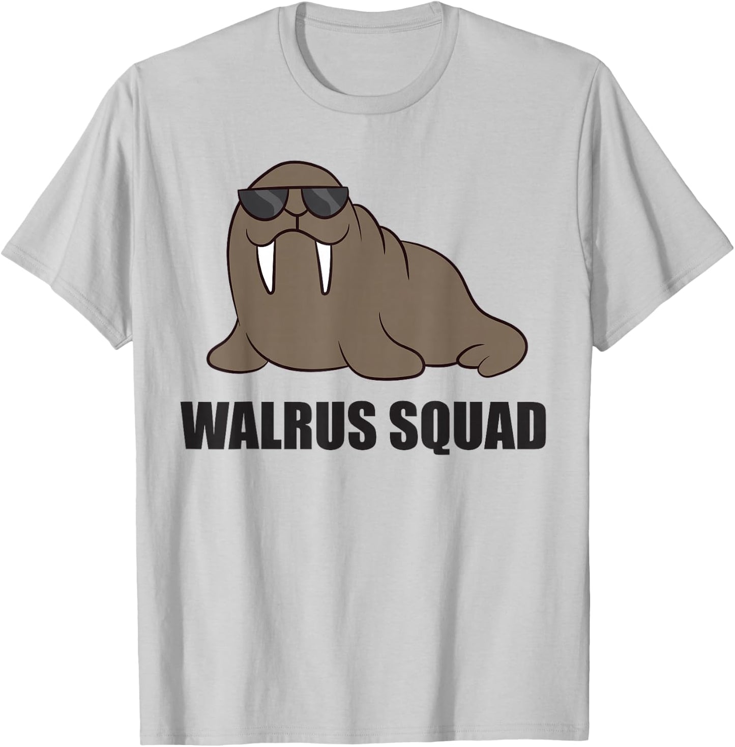 Team Walrus Funny Walrus Squad T-Shirt - T-Shirt | Ash
