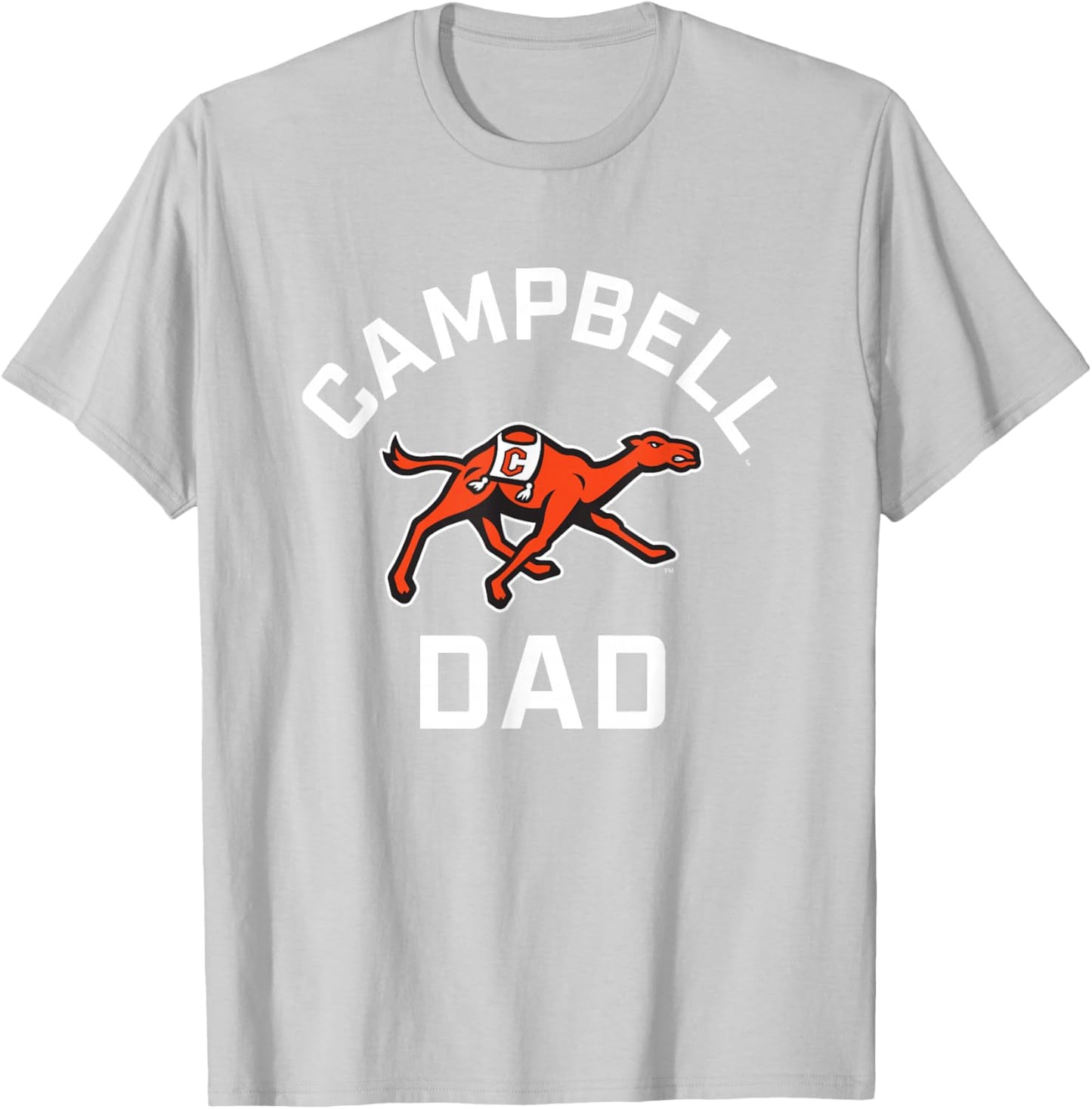 Campbell University Fighting Camels Arched Dad T-Shirt - T-Shirt | Ash