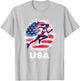 Track and Field USA Men Women Kids Track Apparel USA T-Shirt - T-Shirt | Ash