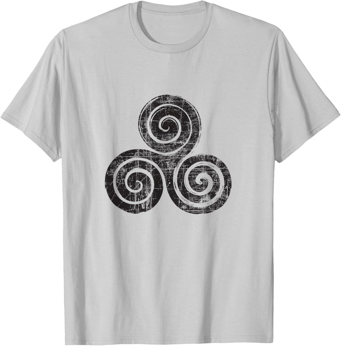 Wiccan Triskele Triple Spiral Triskelion Celtic Knot T-Shirt - T-Shirt | Ash