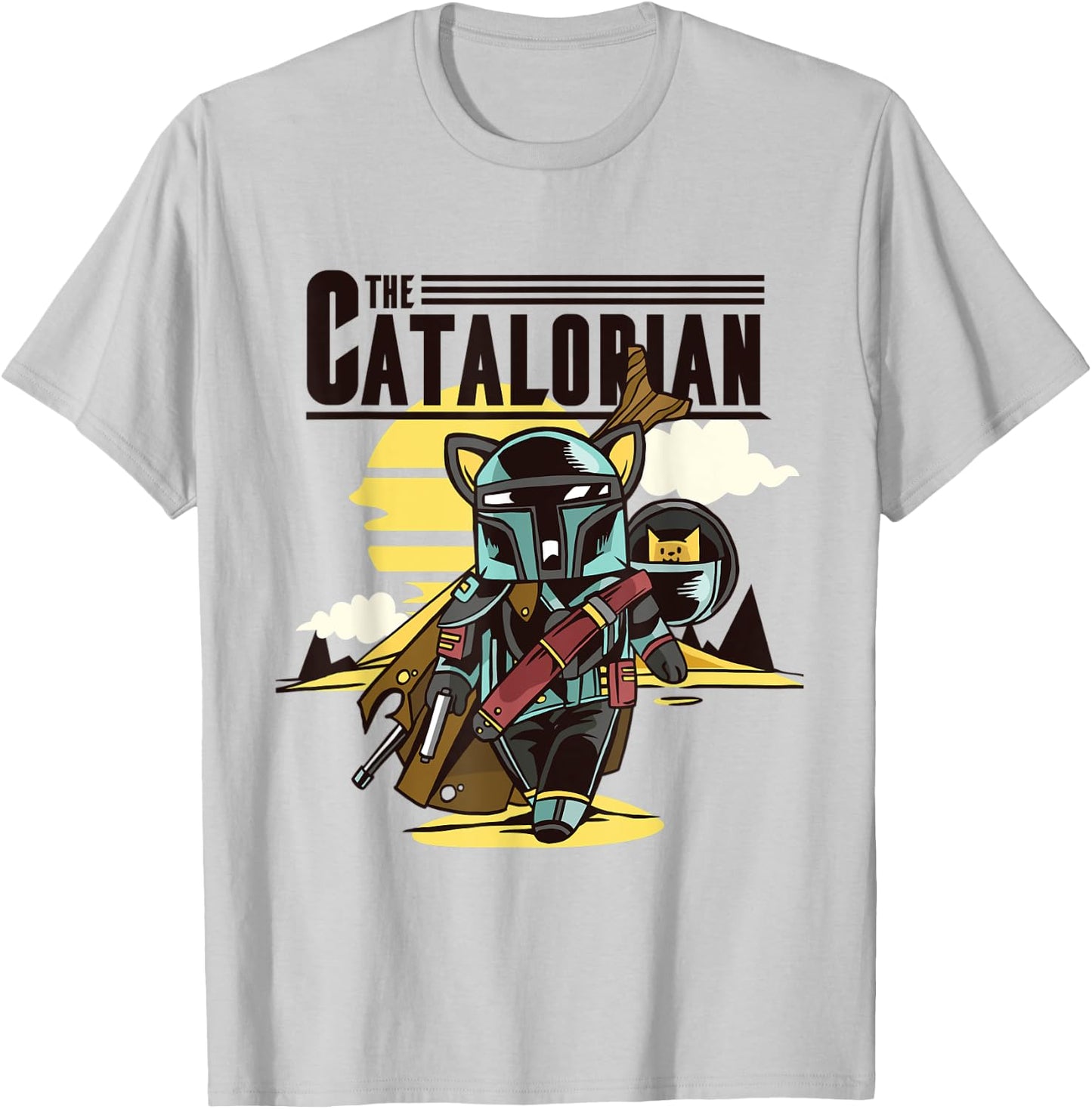 Funny Cat The Catalorian Gift cats wear lovers Cute Women Kids T-Shirt - T-Shirt | Ash