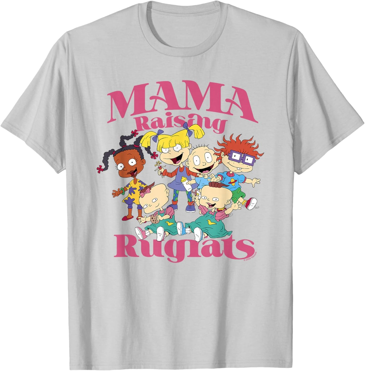 Rugrats Mother's Day Mama Raising Rugrats T-Shirt - T-Shirt | Ash