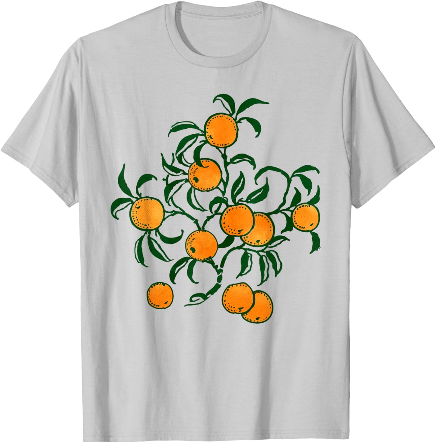 Vintage Graphic Fruit Orange Aesthetic Boho Women T-Shirt - T-Shirt | Ash