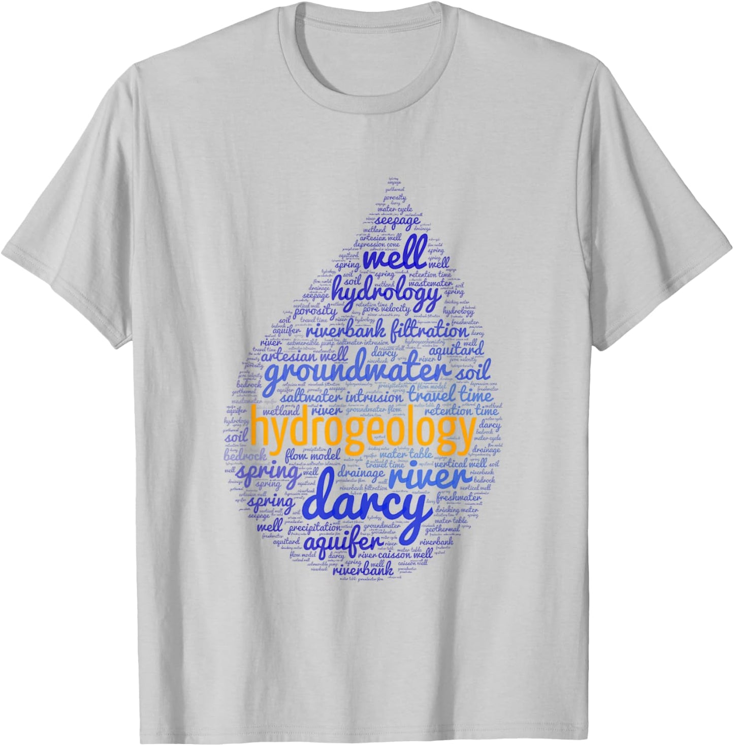 Hydrogeology | Funny | Engineer | Environmental Science T-Shirt - T-Shirt | Ash
