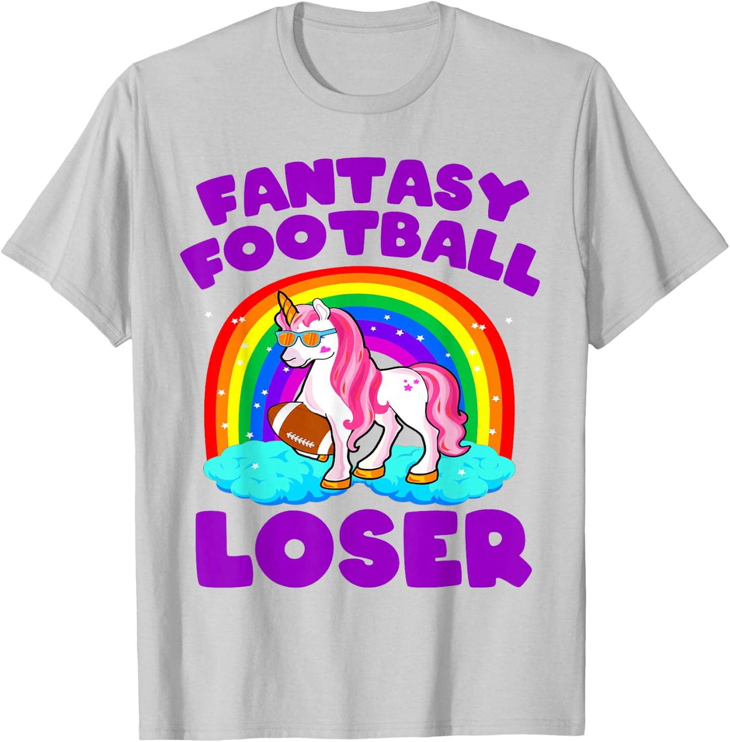 Fantasy Football Loser Shirt Funny Fantasy Football Loser T-Shirt - T-Shirt | Ash