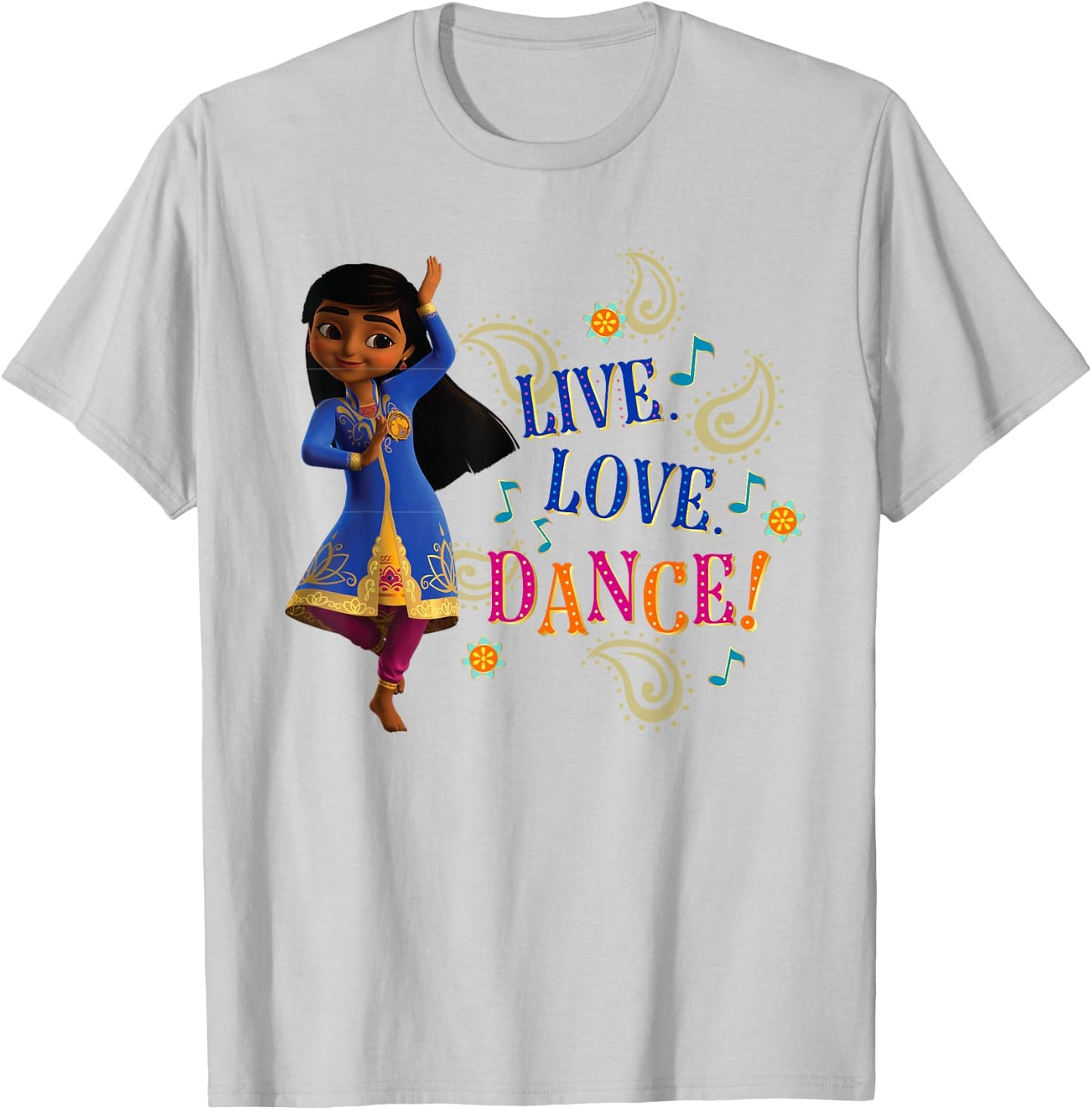 Disney Mira, Royal Detective Live Love Dance! T-Shirt - T-Shirt | Ash