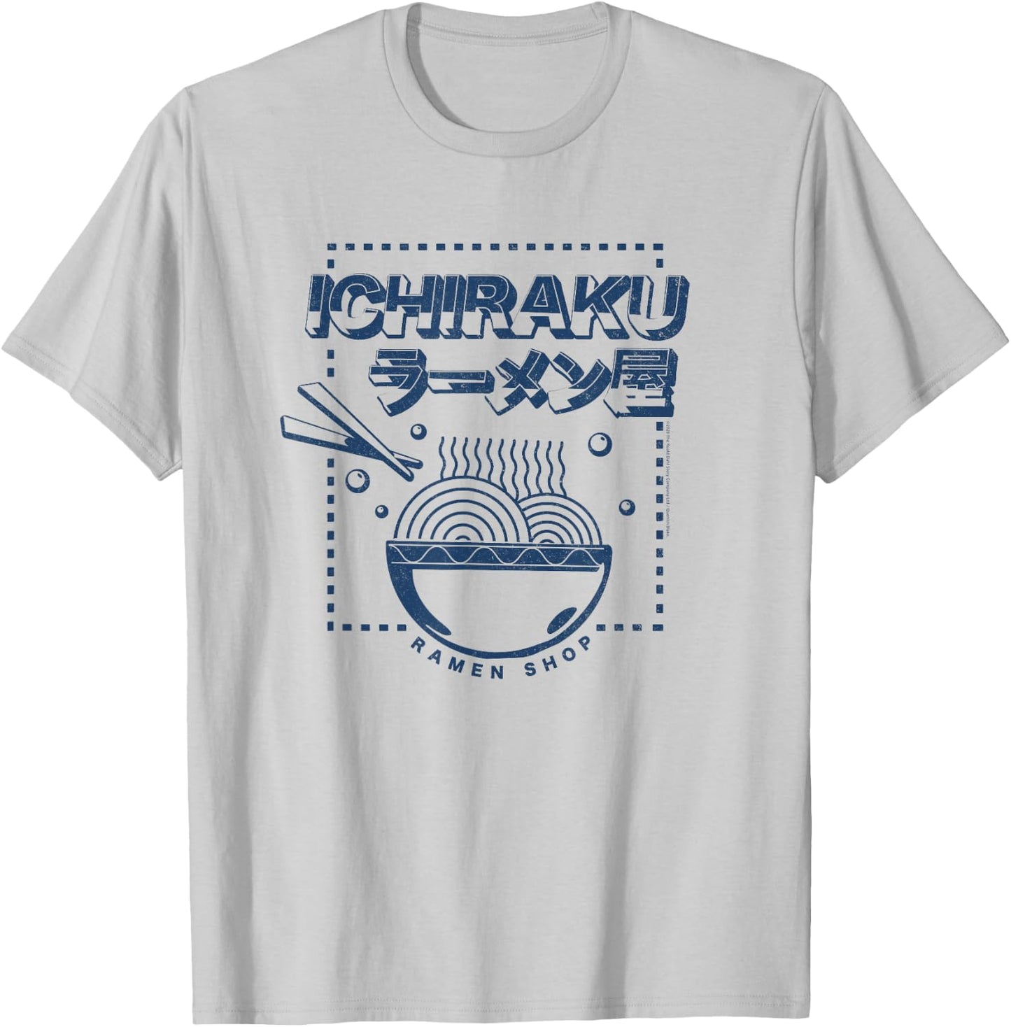 Naruto Shippuden Ichiraku Ramen Shop Logo Anime T-Shirt - T-Shirt | Ash
