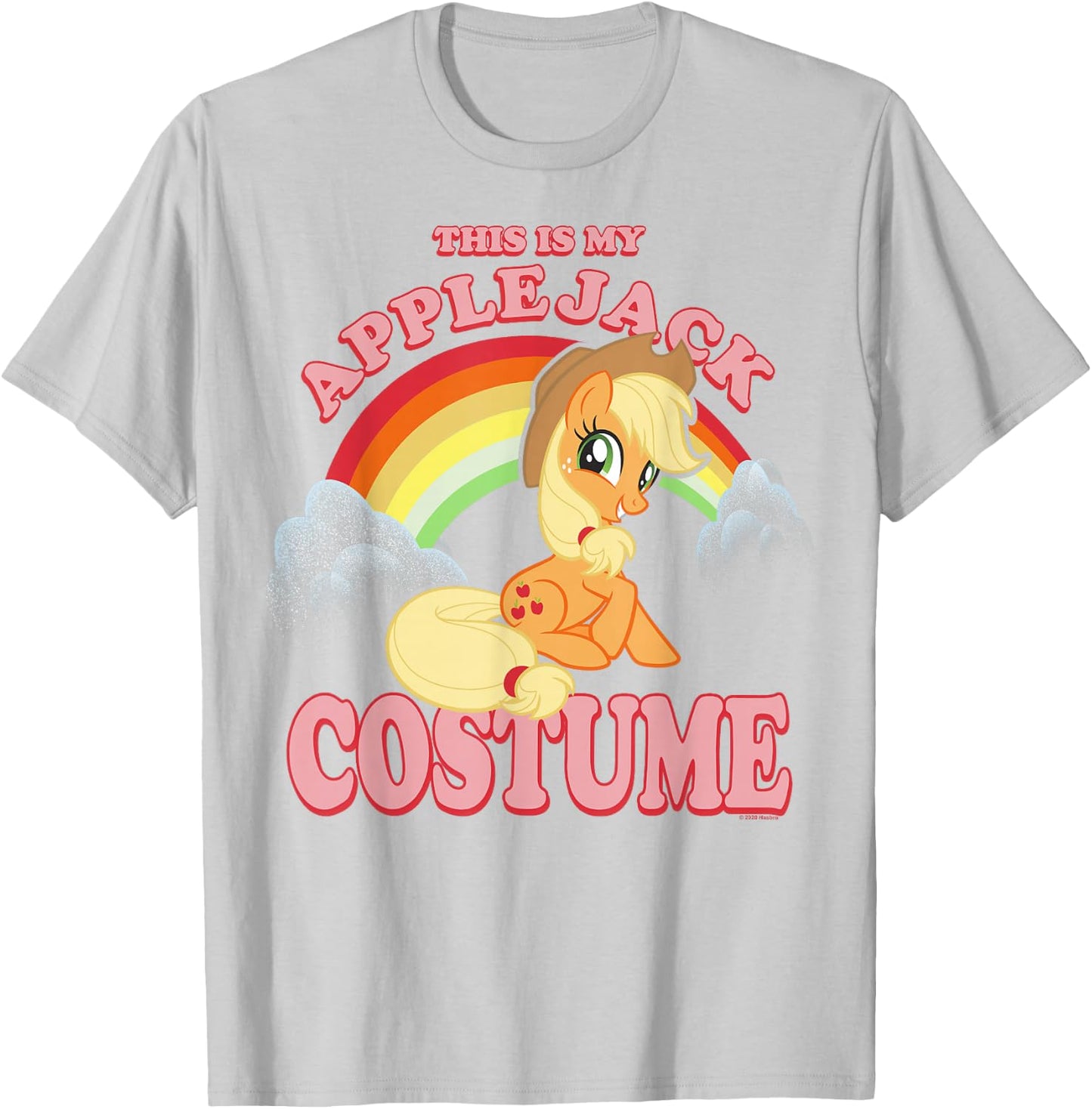 My Little Pony Halloween This Is My Applejack Costume Retro T-Shirt - T-Shirt | Ash