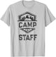 Vintage CAMP STAFF Campground Crew Counselor Nurse Host Team T-Shirt - T-Shirt | Ash