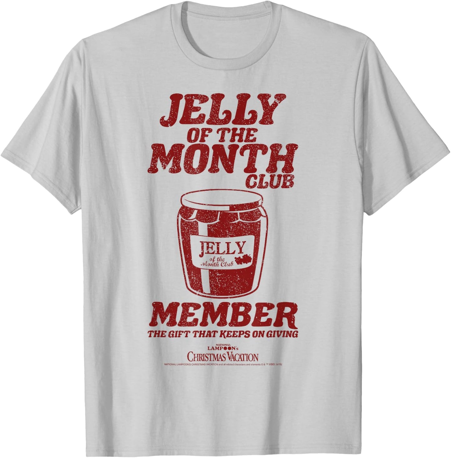 National Lampoon's Christmas Vacation Jelly Of The Month Short Sleeve T-Shirt - T-Shirt | Ash