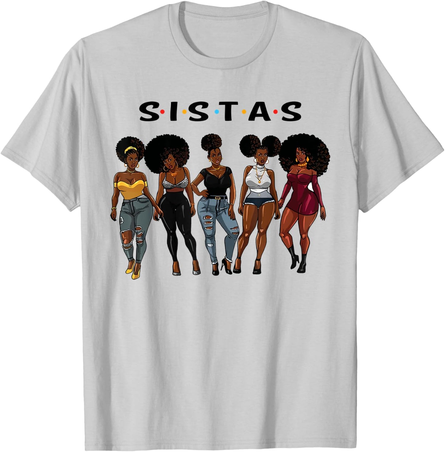 Sistas afro Women together, Women , Women birthday T-Shirt - T-Shirt | Ash