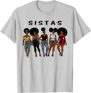 Sistas afro Women together, Women , Women birthday T-Shirt - T-Shirt | Ash
