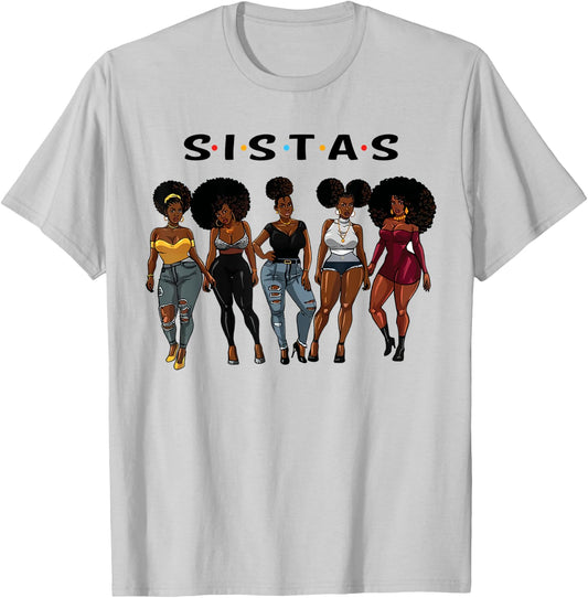 Sistas afro Women together, Women , Women birthday T-Shirt - T-Shirt | Ash