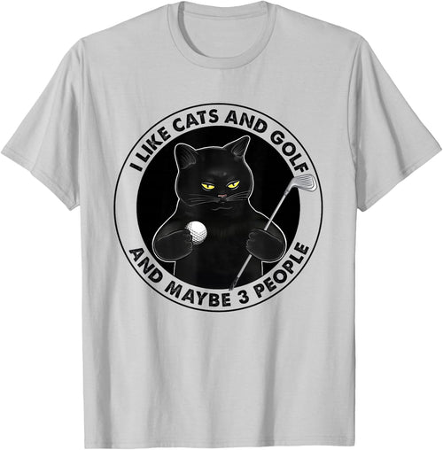 I like cats and golf and maybe 3 people