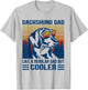 Vintage Dachshund Dad Like A Regular Dad But Cooler Funny T-Shirt - T-Shirt | Ash
