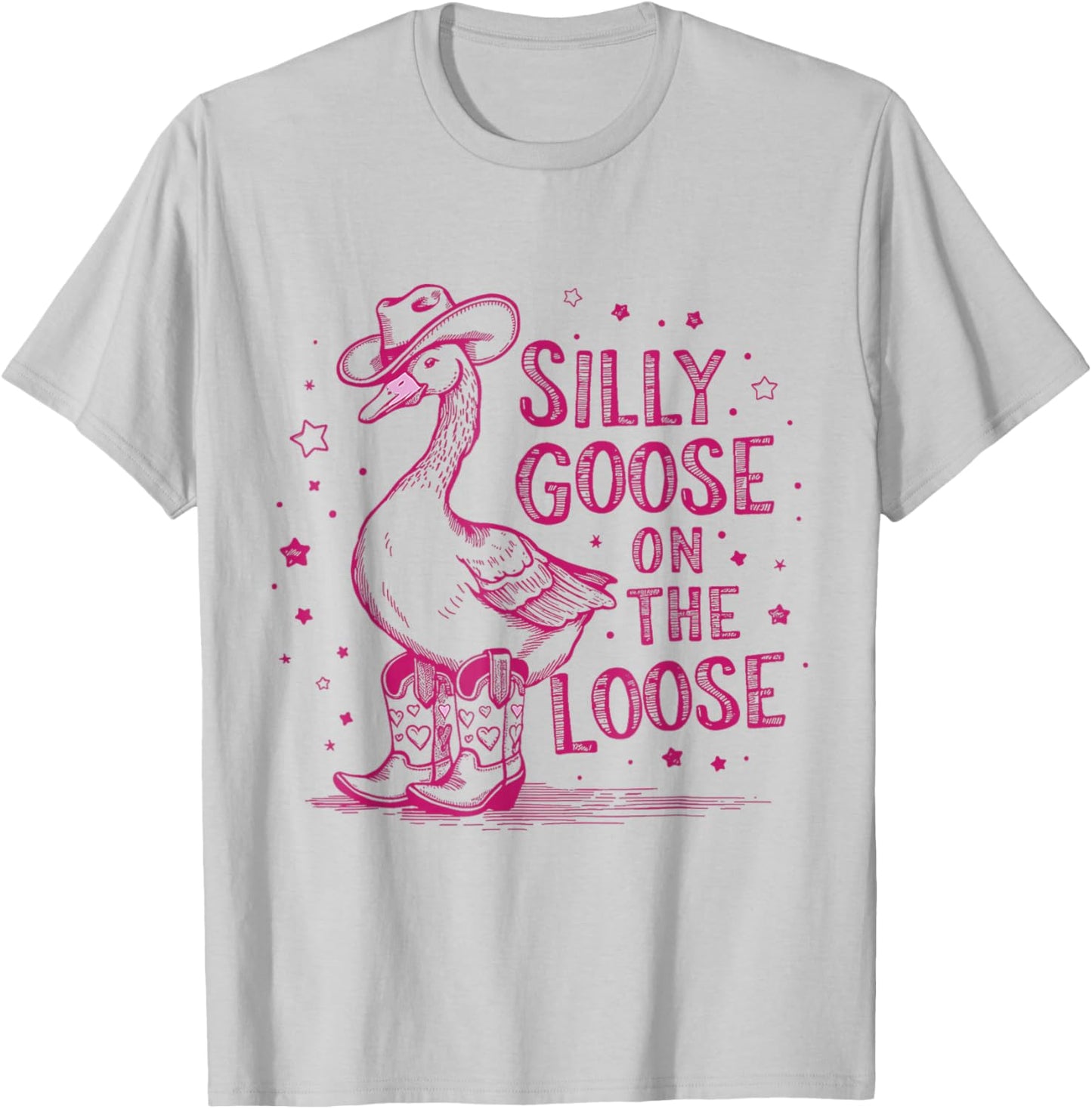 Vintage Silly Goose On The Loose T-Shirt - T-Shirt | Ash
