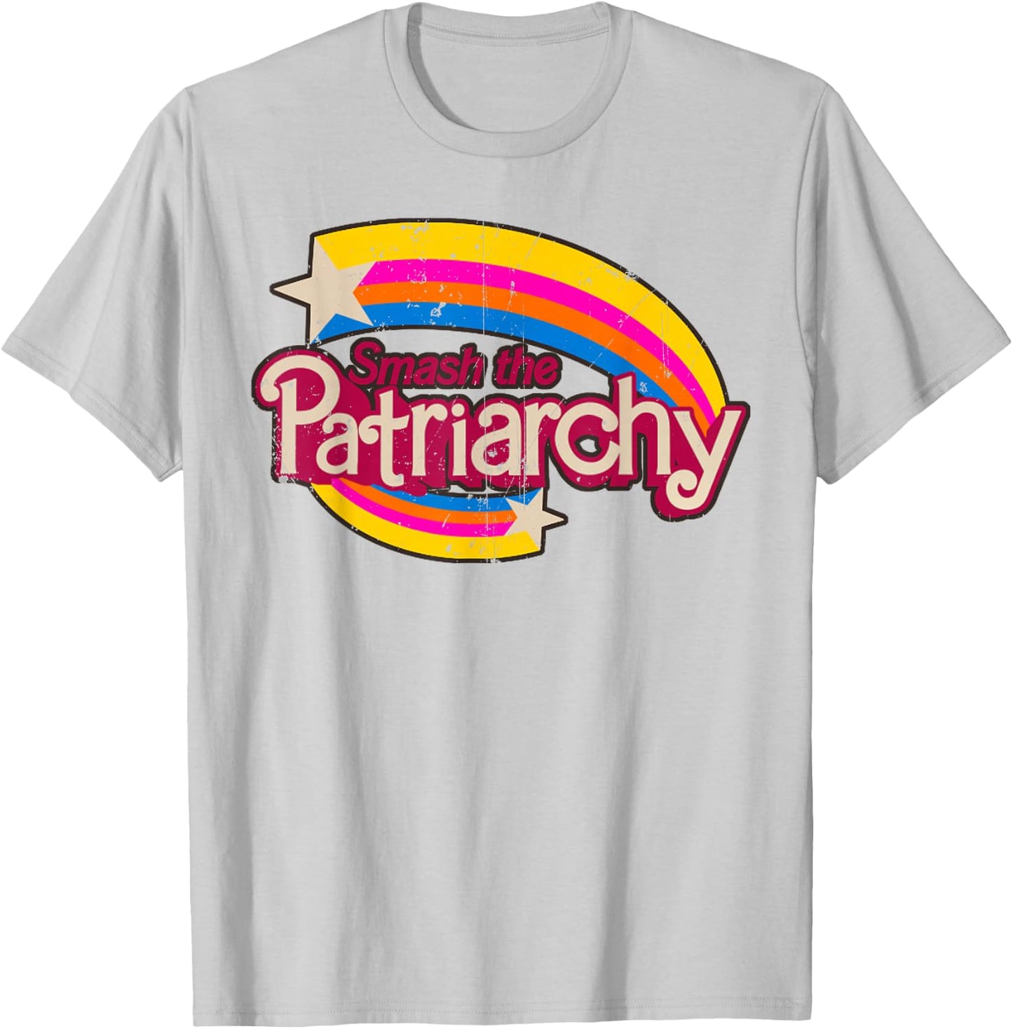 Girl Women Smash The Patriarchy Rainbow T-Shirt - T-Shirt | Ash