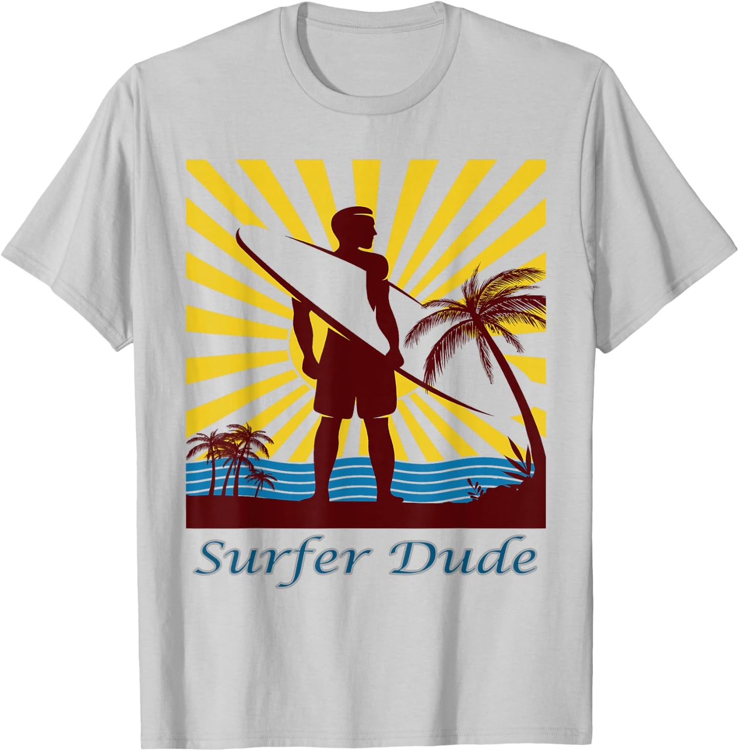Surfer Dude, Surfing T-Shirt - T-Shirt | Ash