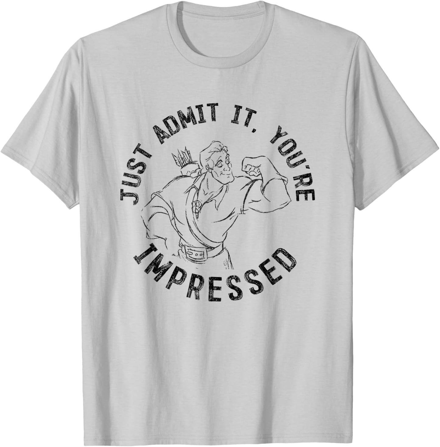Disney Beauty And The Beast Gaston Flex You're Impressed T-Shirt - T-Shirt | Ash