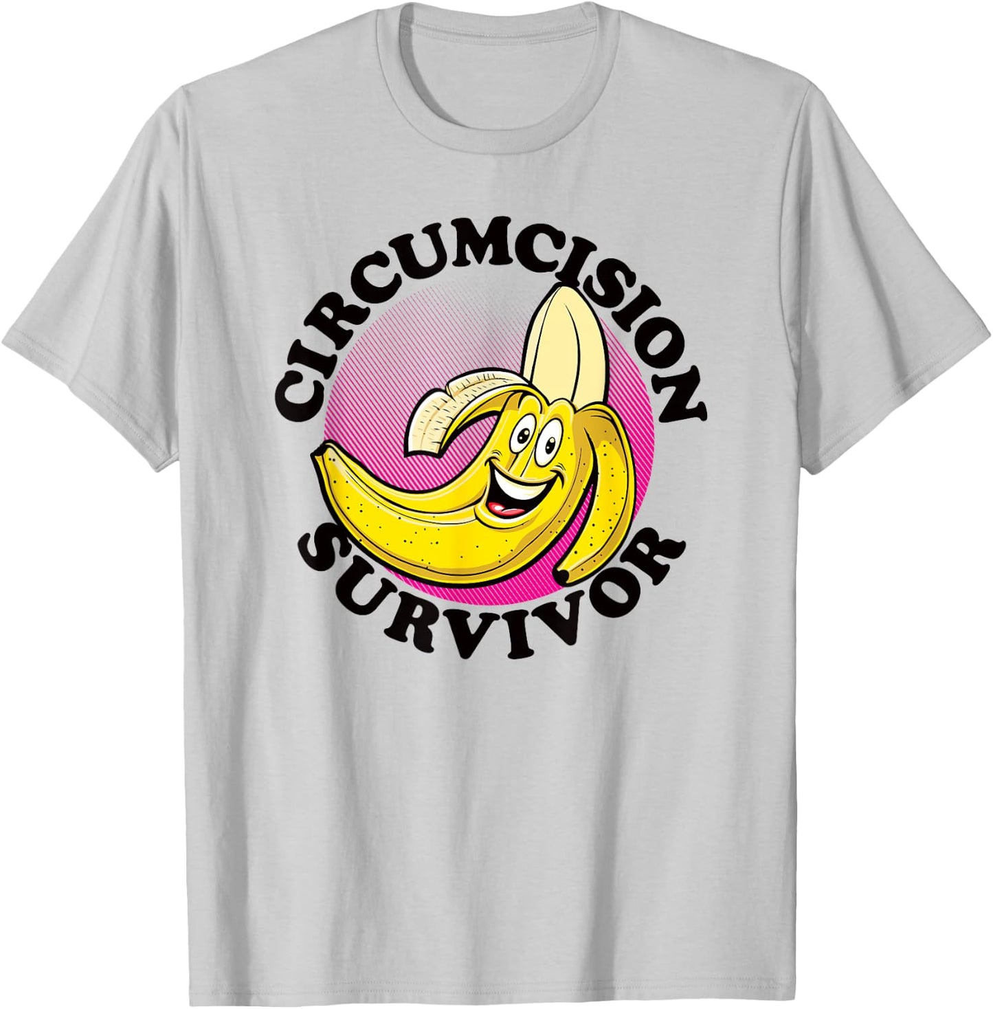 CIRCUMCISION SURVIVOR retro funny flirting religious humor T-Shirt - T-Shirt | Ash
