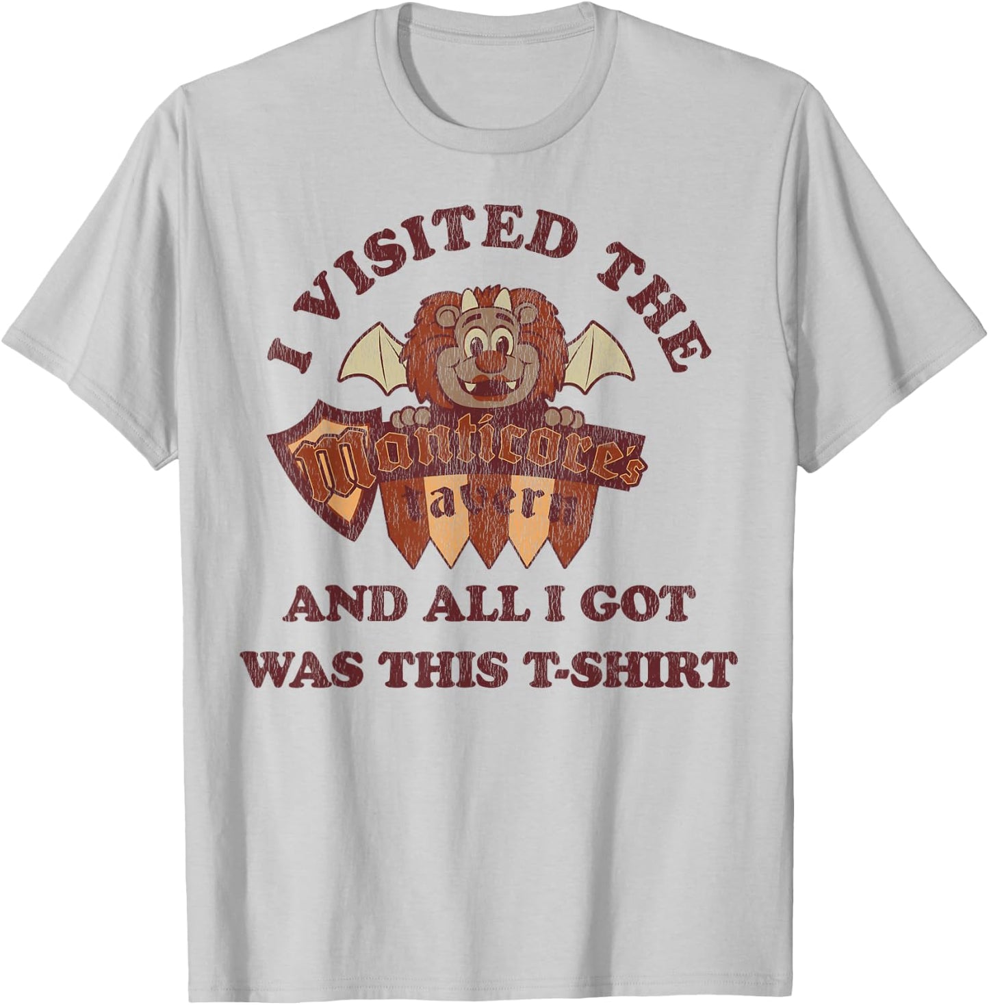 Disney Pixar Onward Manticore's Tavern Souvenir T-Shirt - T-Shirt | Ash