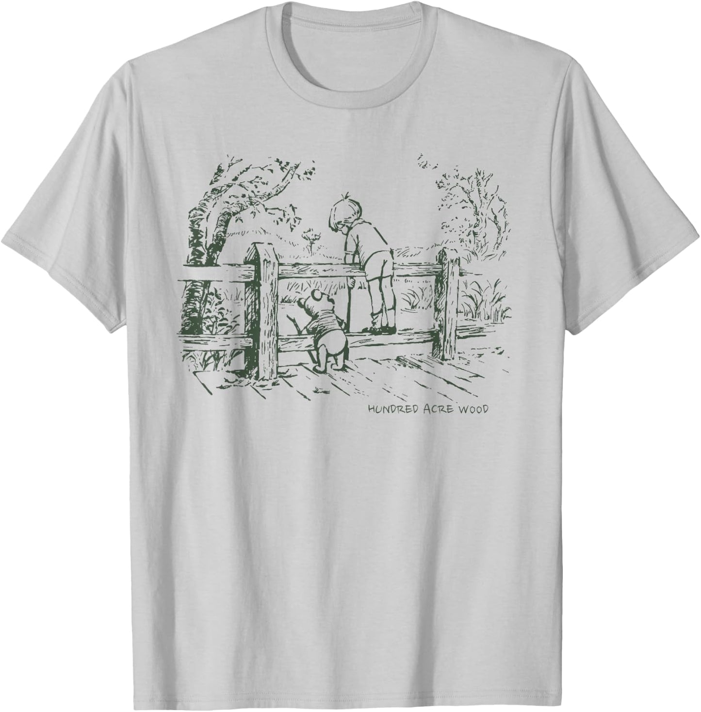 Disney Winnie the Pooh and Christopher Robin T-Shirt - T-Shirt | Ash