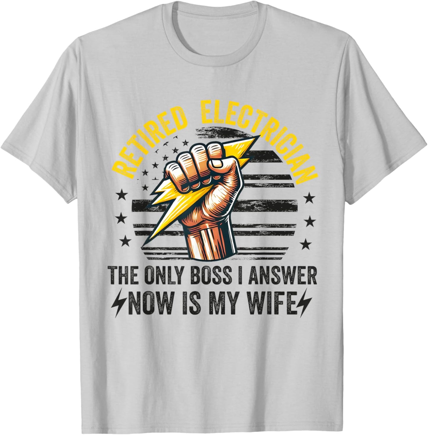 Retired Electrician Retiring Electrical Engineer Retirement T-Shirt - T-Shirt | Ash