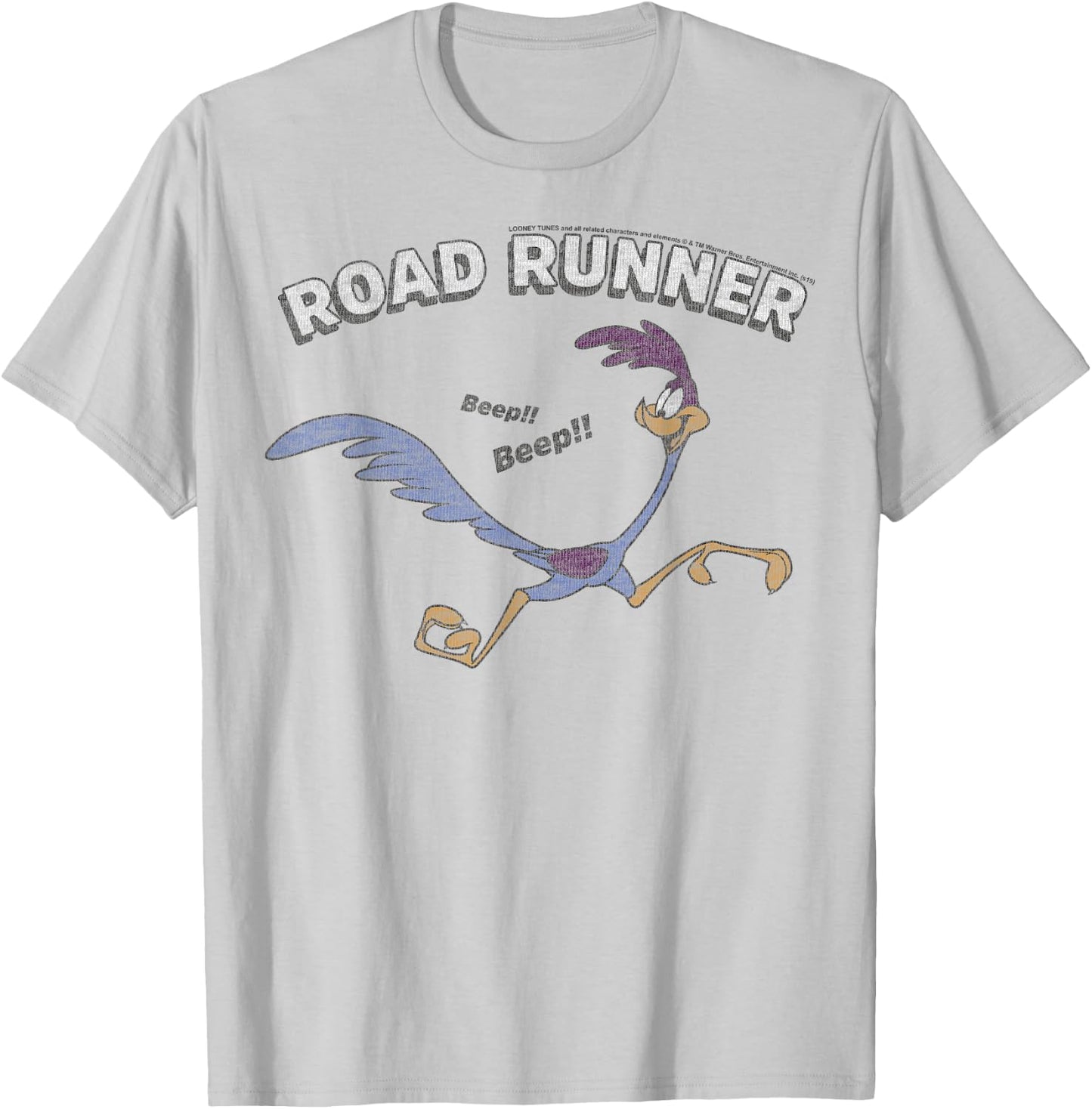 Looney Tunes Road Runner Beep Beep Small T-Shirt - T-Shirt | Ash