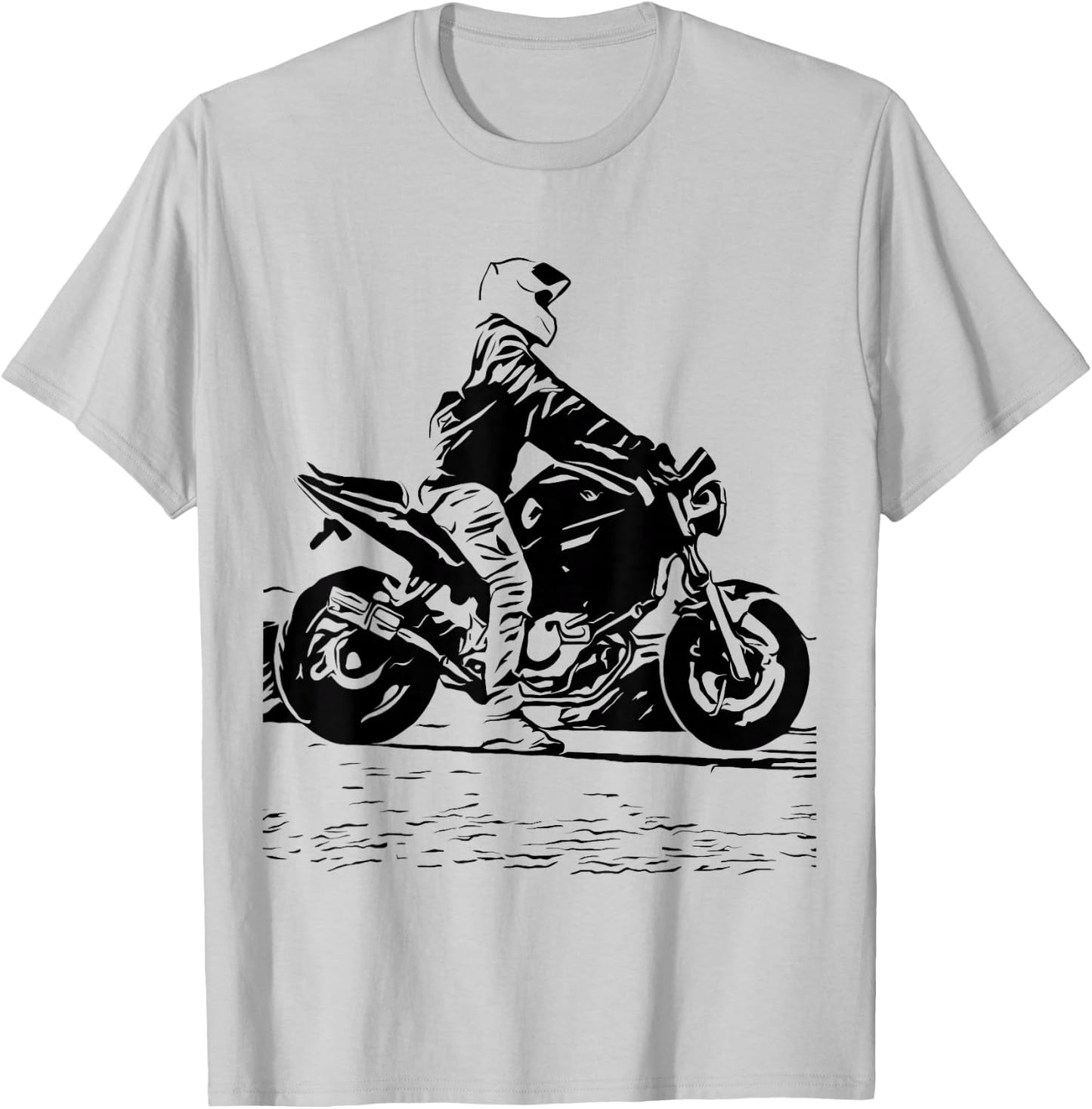 Motorcycle Original Artwork Tattoo Biker SV650 V-Twin Cafe T-Shirt - T-Shirt | Ash