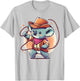 Western Rodeo Cowboy Hat Koala Texas Animals T-Shirt - T-Shirt | Ash