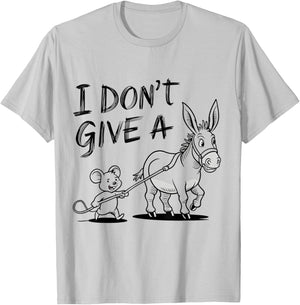Funny Mouse I Don't Give a Rat's Ass T-Shirt - T-Shirt | Ash