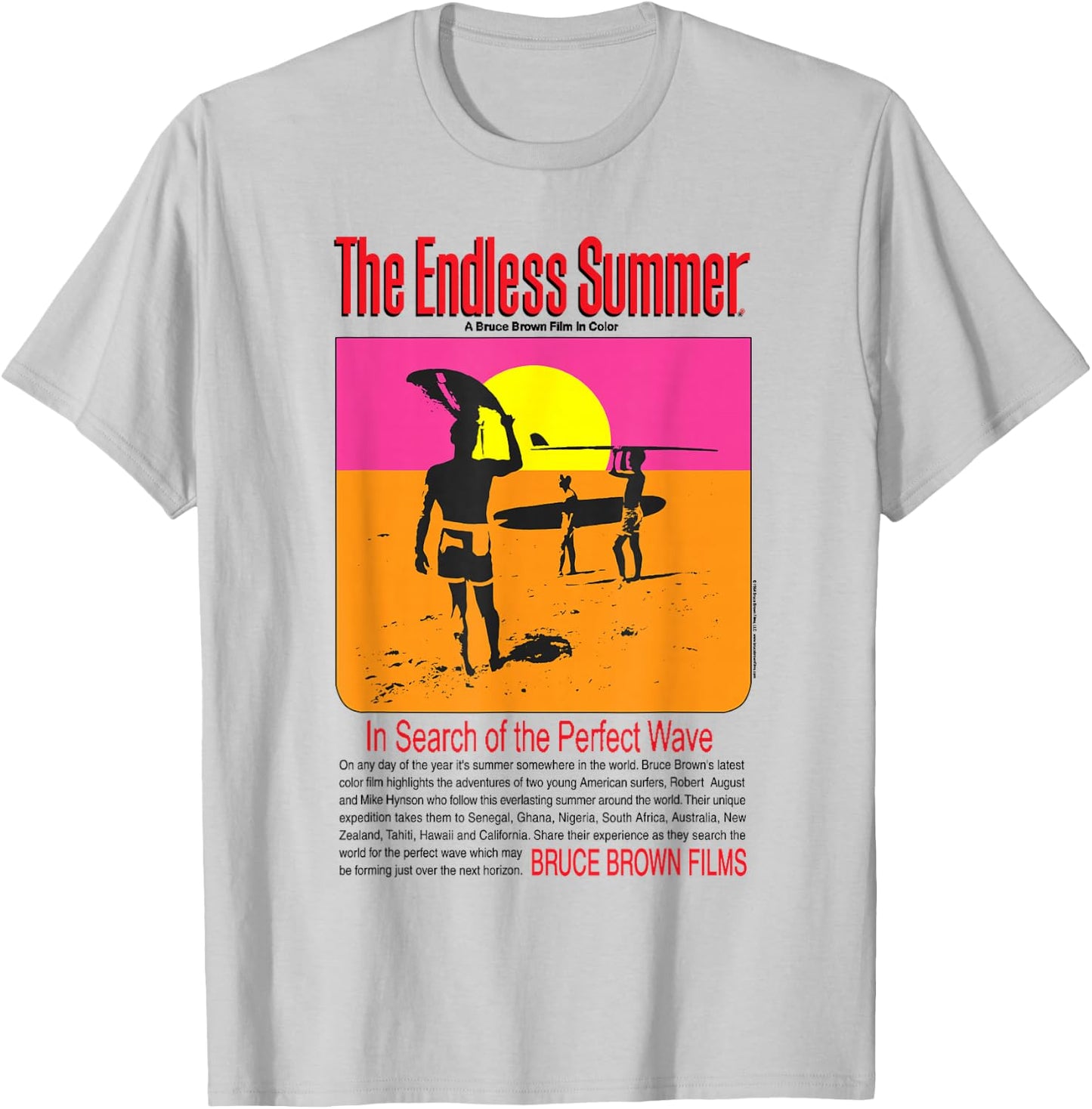 The Endless Summer Original Movie Poster T-Shirt - T-Shirt | Ash