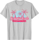 Huntington Beach California Retro Palm Tree Vintage Surf Men Women Girls Kids T-Shirt - T-Shirt | Ash