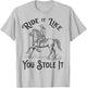 Ride like you stole it, Vintage Horse Rodeo Cowboy Cowgirl T-Shirt - T-Shirt | Ash