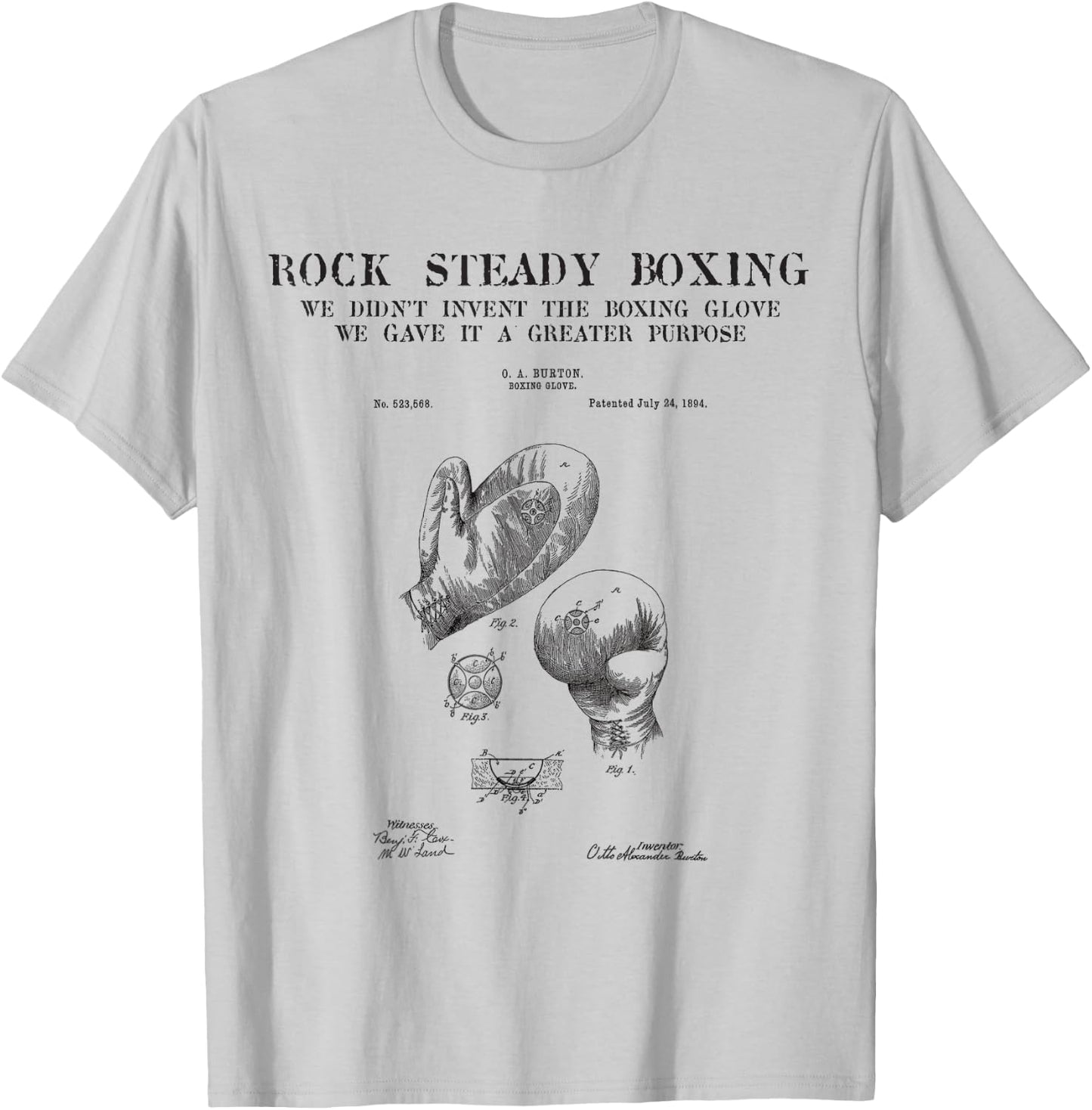 Rock Steady Boxing Glove Greater Purpose Parkinson's T-Shirt - T-Shirt | Ash