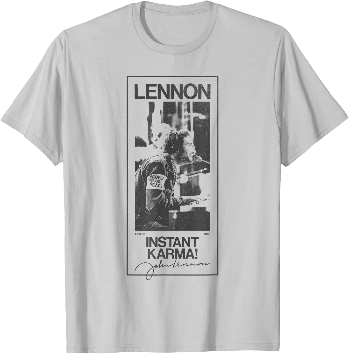 John Lennon - Karma Signature T-Shirt - T-Shirt | Ash