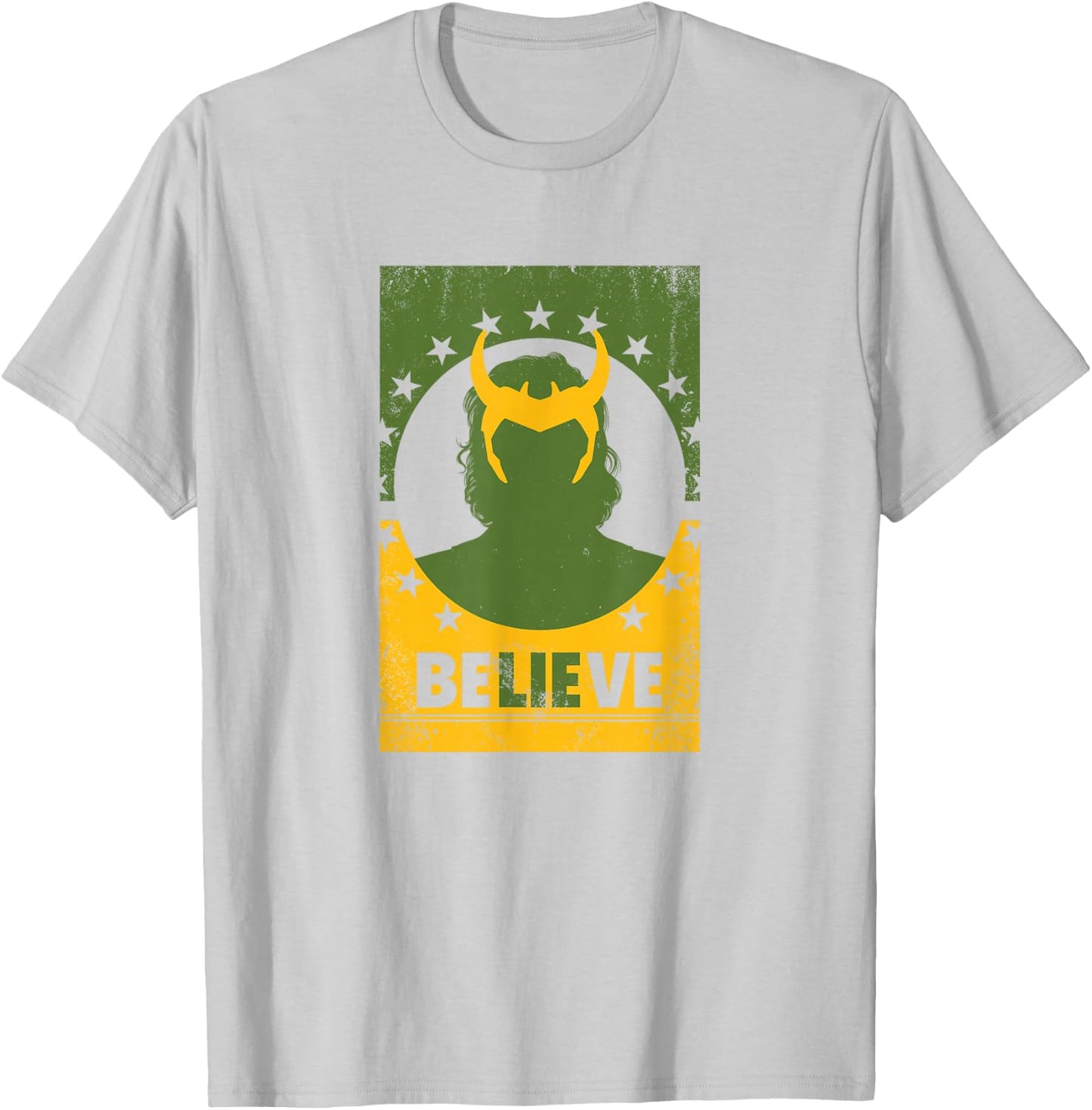 Marvel Loki BeLIEve Poster V1 T-Shirt - T-Shirt | Ash
