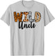 Wild Uncle Zoo Born Two Be Wild B-day Safari Jungle Animal T-Shirt - T-Shirt | Ash