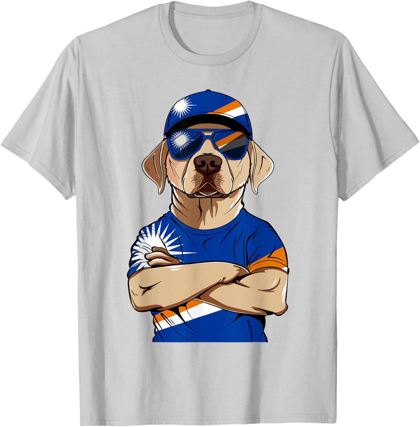Marshallese Flag Dog Mom Souvenirs Dogs Marshall Islands T-Shirt - T-Shirt | Ash