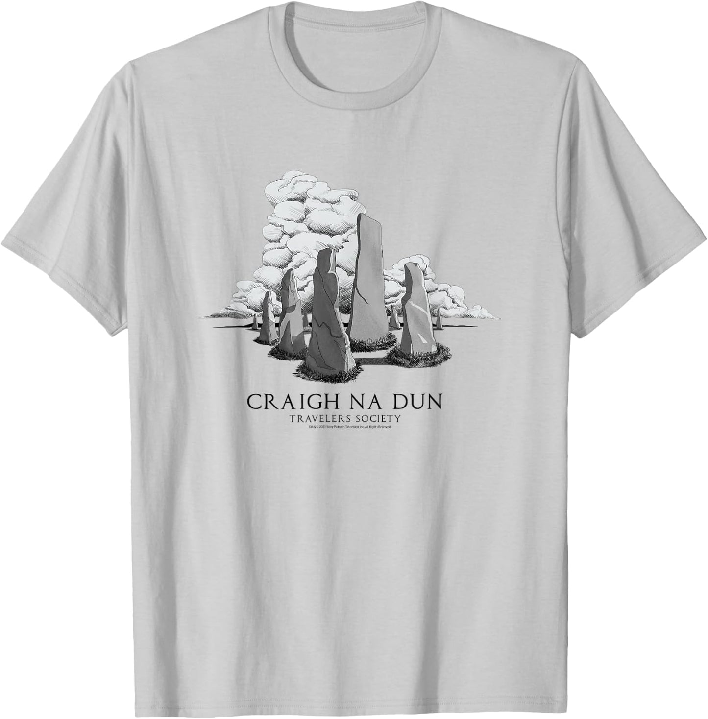 Outlander Craigh Na Dun T-Shirt - T-Shirt | Ash