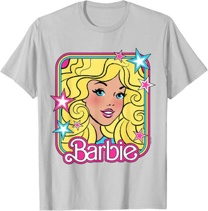 Barbie 70s Portrait with Stars T-Shirt - T-Shirt | Ash