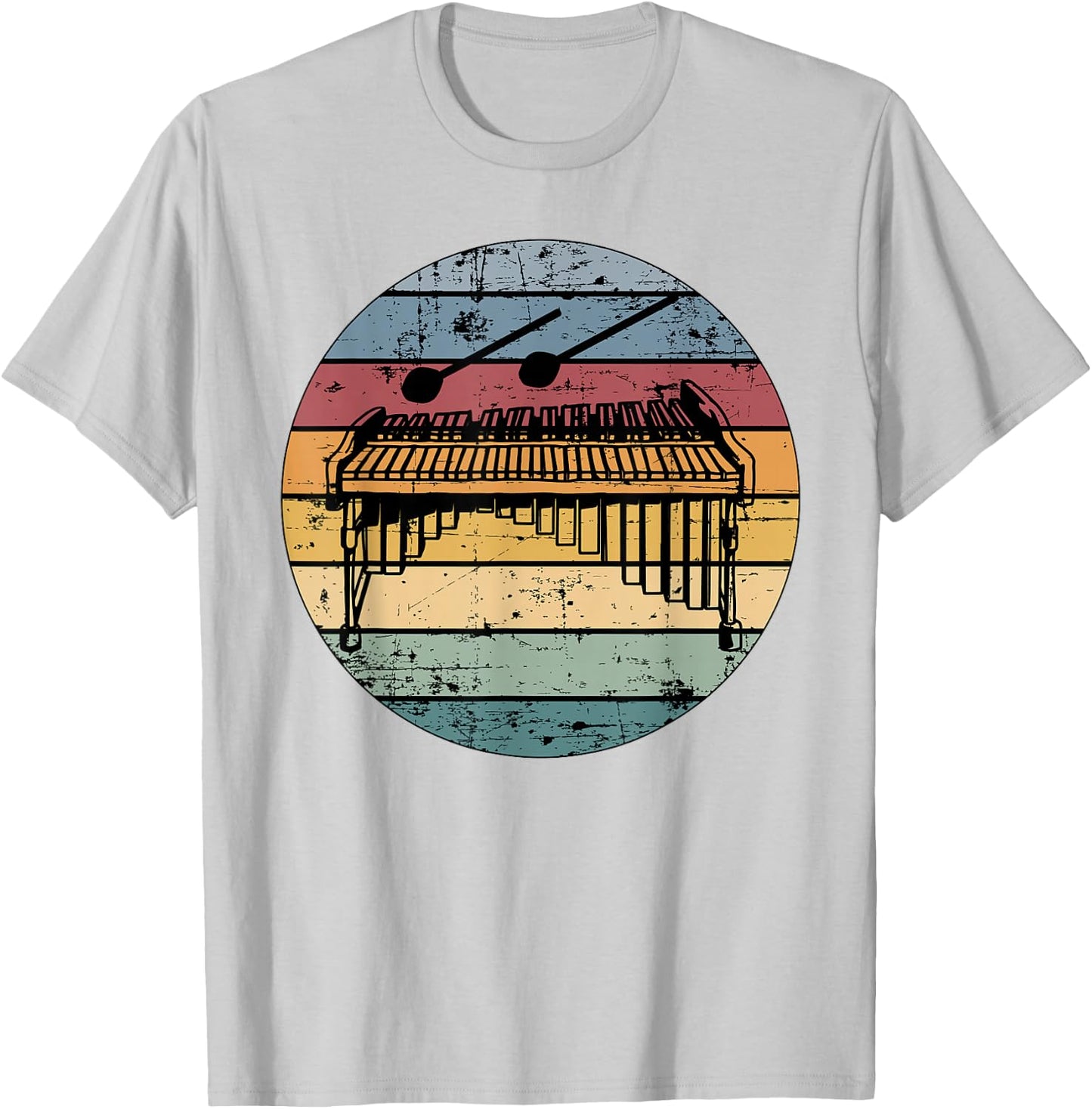 Marimba Retro Marimba Player Marimba Lover T-Shirt - T-Shirt | Ash