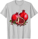 Retro Style Pomegranate T-Shirt - T-Shirt | Ash