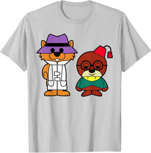 Secret Squirrel and Morocco Mole T-Shirt - T-Shirt | Ash