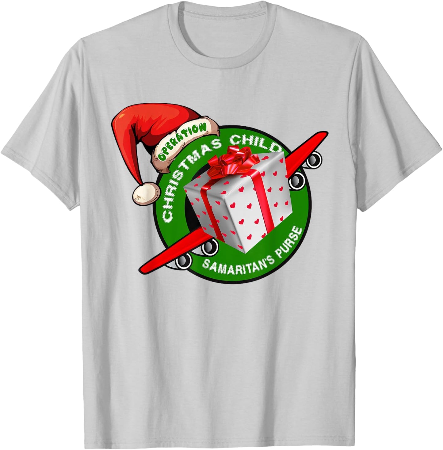 Samaritan's Purse Operation Christmas Child Funny Xmas T-Shirt - T-Shirt | Ash